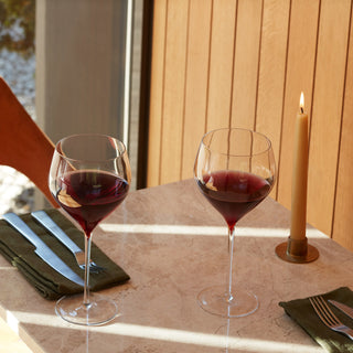 Savoy Red Wine Glasses, Pair