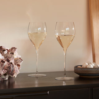 Savoy White Wine Glasses, Pair